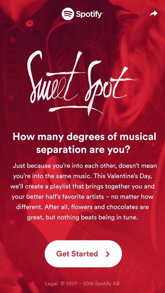 Spotify για τον Άγιο Βαλεντίνο