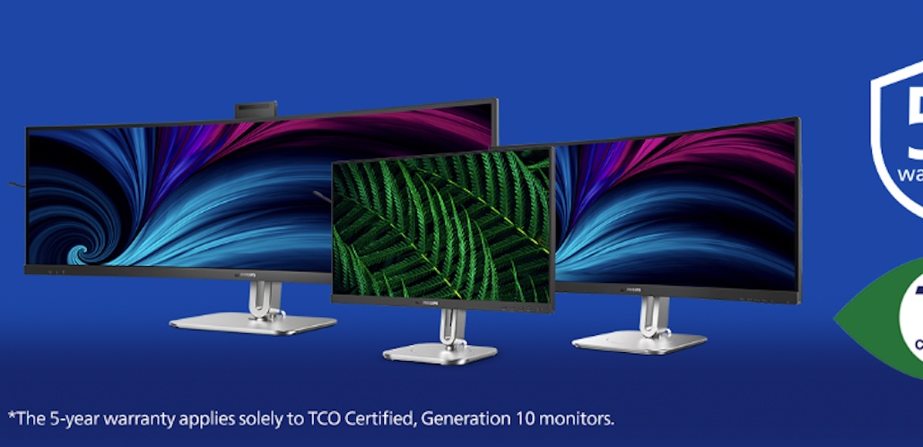 H Philips Monitors τώρα με πιστοποίηση TCO Certified Generation 10  με 5 χρόνια εγγύηση