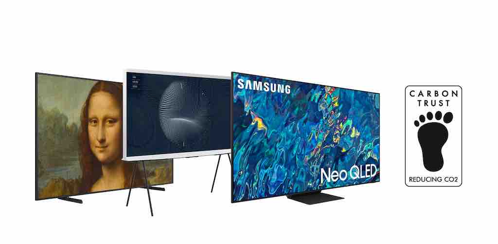 Τα μοντέλα Samsung τηλεοράσεων για το 2022 έλαβαν πιστοποίηση μείωσης αποτυπώματος άνθρακα από το Carbon Trust