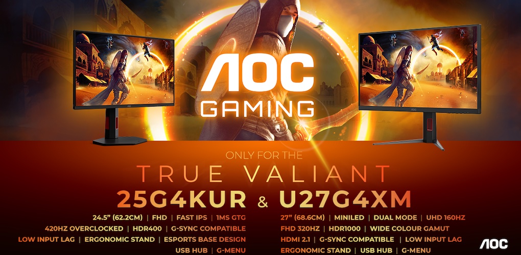 AGON by AOC: Δύο νέες οθόνες που ανεβάζουν τον πήχη – MiniLED HDR1000 με Dual Mode & 420 Hz για απόλυτο esports πλεονέκτημα
