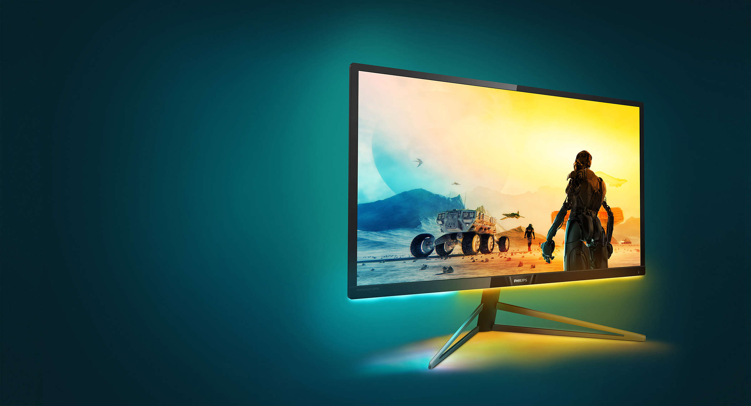 H MMD λανσάρει την 32” Philips Momentum για console gaming με οθόνη 4K UHD και Ambiglow