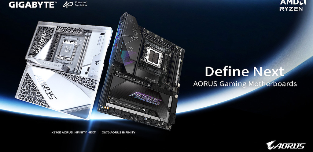 Η GIGABYTE παρουσιάζει την επετειακή σειρά μητρικών X870E και X870 AORUS INFINITY Series για τα 40 χρόνια της