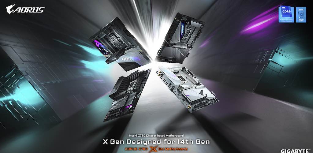 Οι μητρικές GIGABYTE AORUS Z790 X Gen καλωσορίζουν τους επεξεργαστές Intel Core 14ης γενιάς με κορυφαίες επιδόσεις DDR5