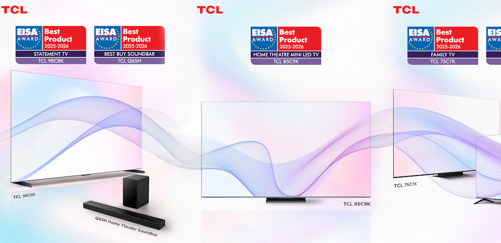 Η TCL κυριαρχεί με πέντε βραβεία EISA