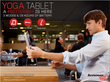 H Lenovo παρουσιάζει το Multimode Yoga Tablet