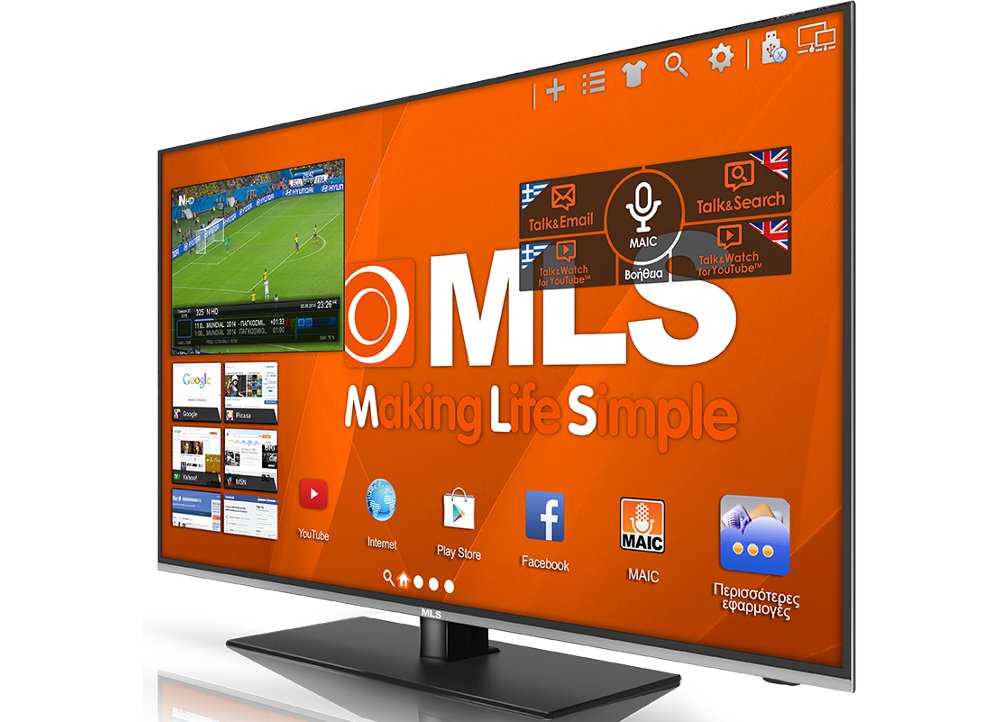 MLS Super Smart TV για άνετη θέαση και online σερφάρισμα!