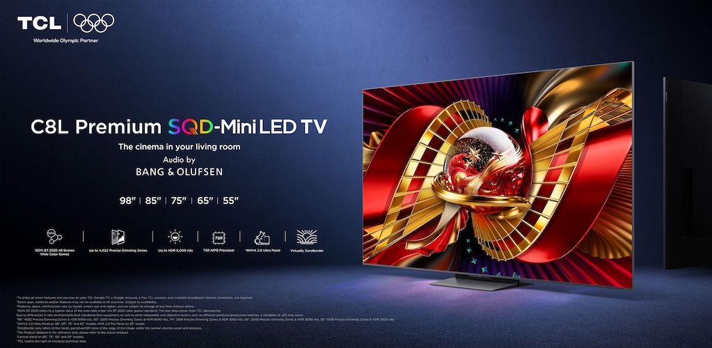 Η TCL παρουσιάζει τη νέα τηλεόραση C8L SQD Mini LED στην Ευρώπη, φέρνοντας μια κινηματογραφική εμπειρία εικόνας και ήχου στο σπίτι