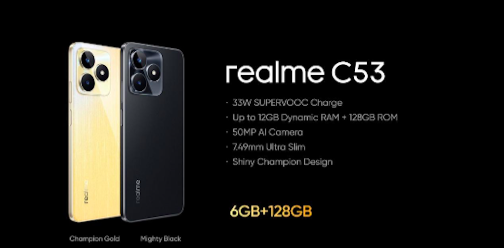 Το realme C53 κυκλοφόρησε και ακολουθεί τα βήματα της επιτυχίας του realme C55, με γρήγορη φόρτιση 33W, 128 GB και κάμερα 50MP ΑΙ, στην τιμή των 179 ευρώ